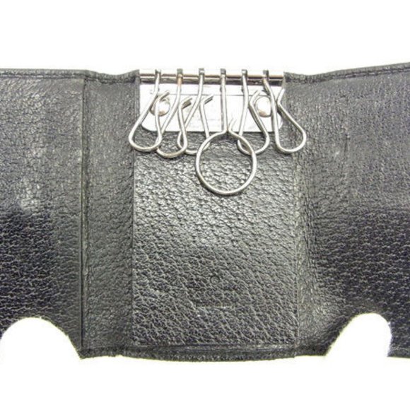 Gucci Key holder Key case GG Black Silver Woman unisex Authentic Used Y7402 - Picture 6 of 6